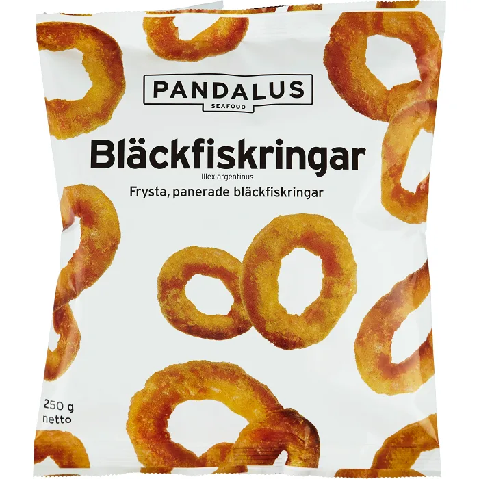 Bläckfiskringar panerade Fryst 250g Pandalus