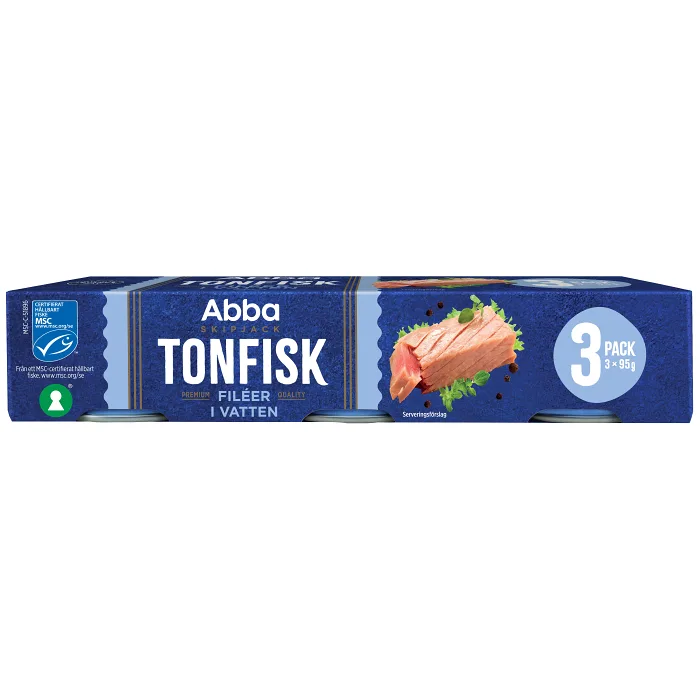 Tonfisk i vatten 3-p 285g Abba