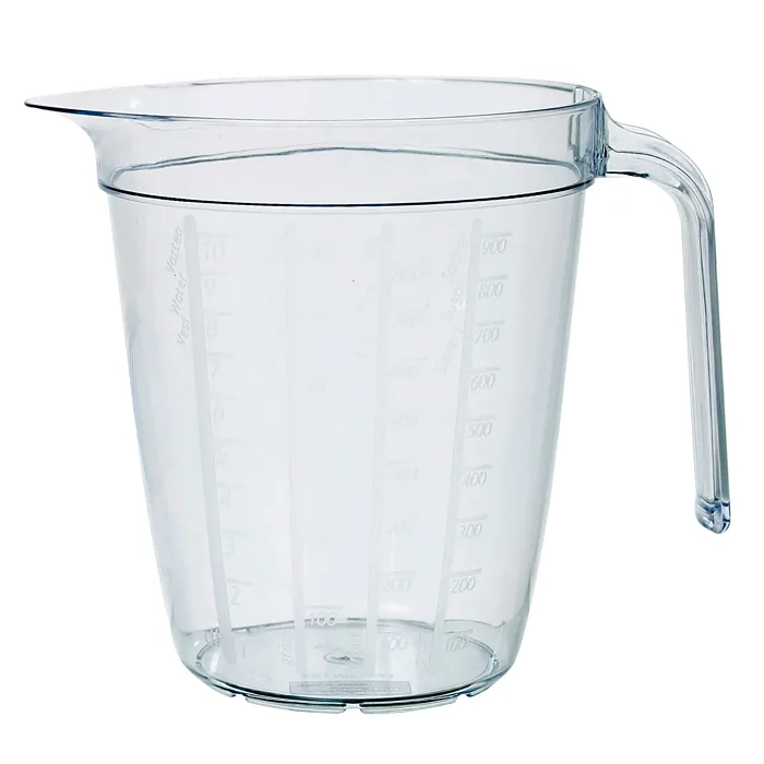 Måttkanna Plast Transparent 1l