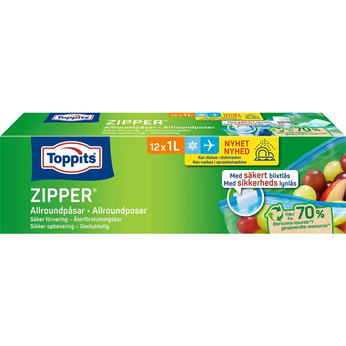 Zipper 1l 12st Toppits