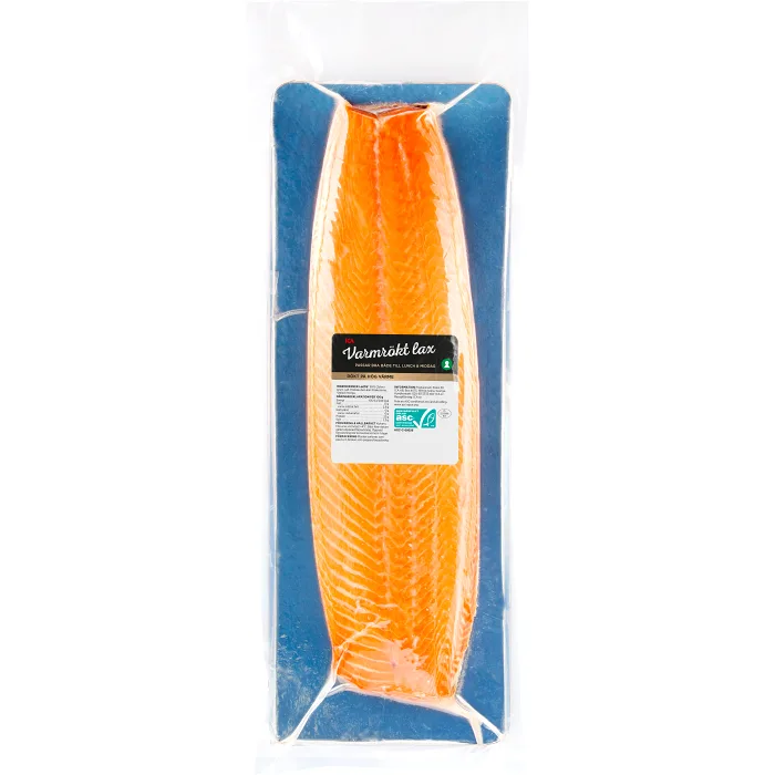 Laxsida varmrökt ca 1kg Miljömärkt ICA