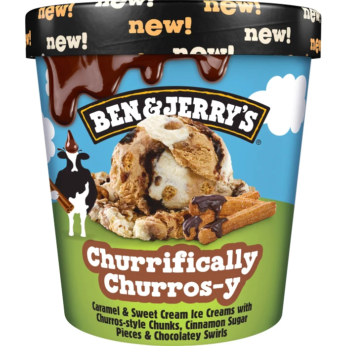 Glass Churrifically churros-y 465ml Ben & Jerrys