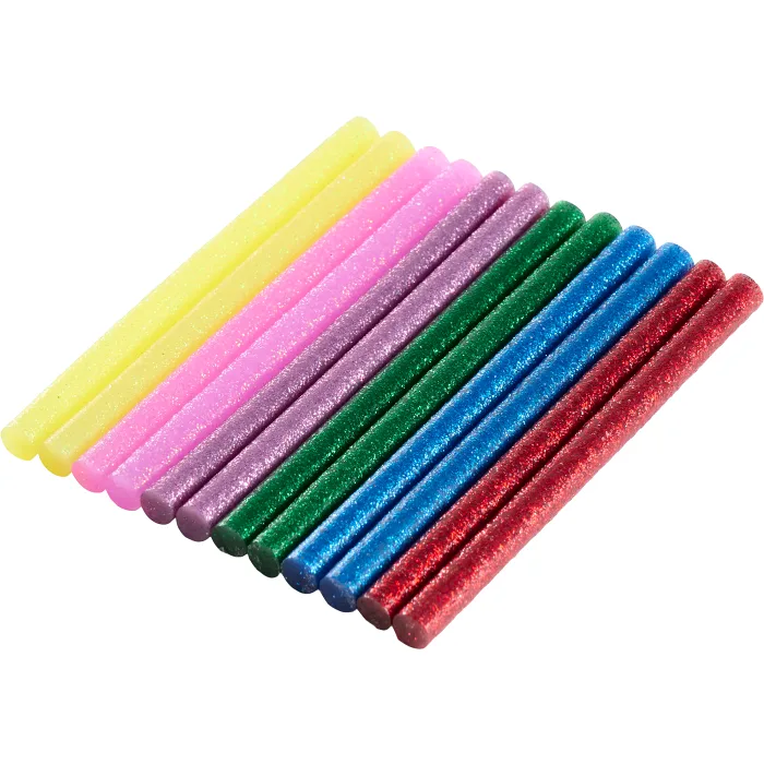 Limstift flera färger glitter 12p 7,2x100mm Probuilder