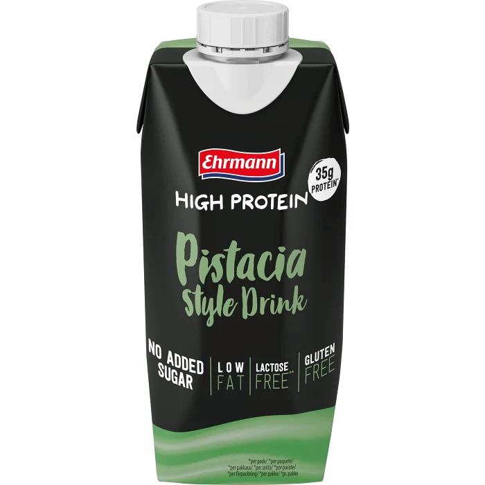 Proteindryck Pistage utan tillsatt socker Laktosfri 330ml High Protein