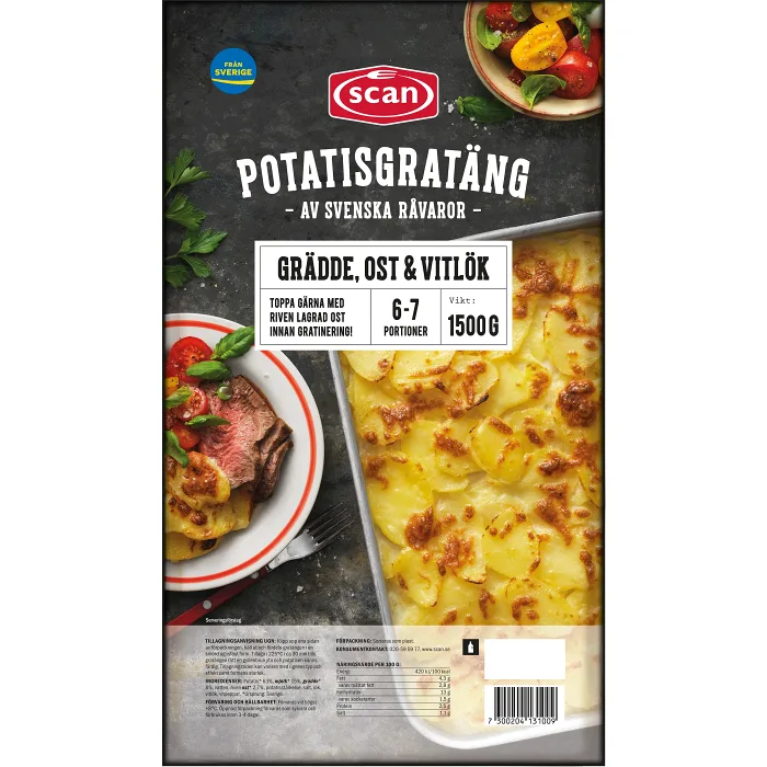 Potatisgratäng 1,5kg Scan