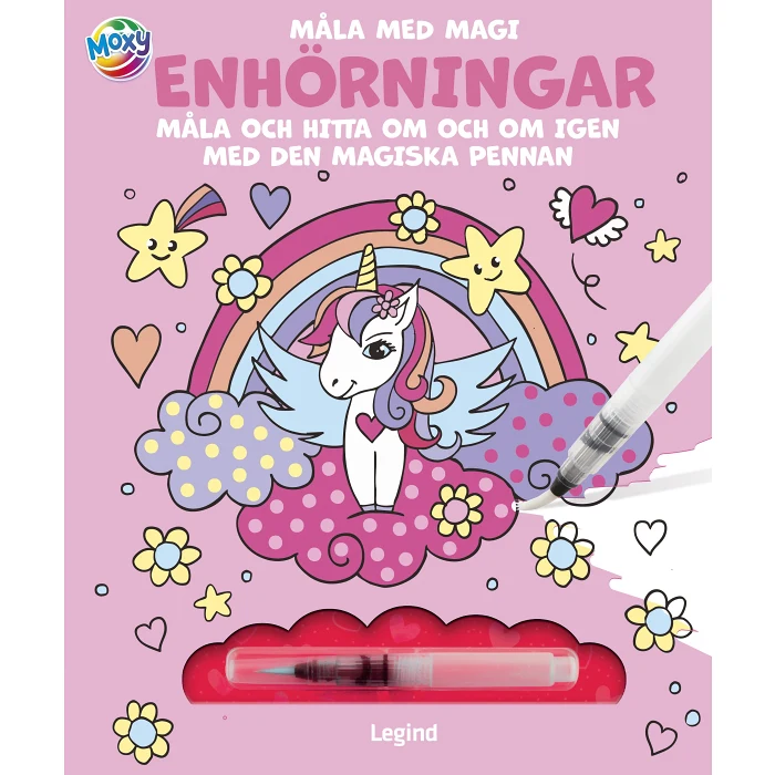 Måla med vatten : Enhörningar