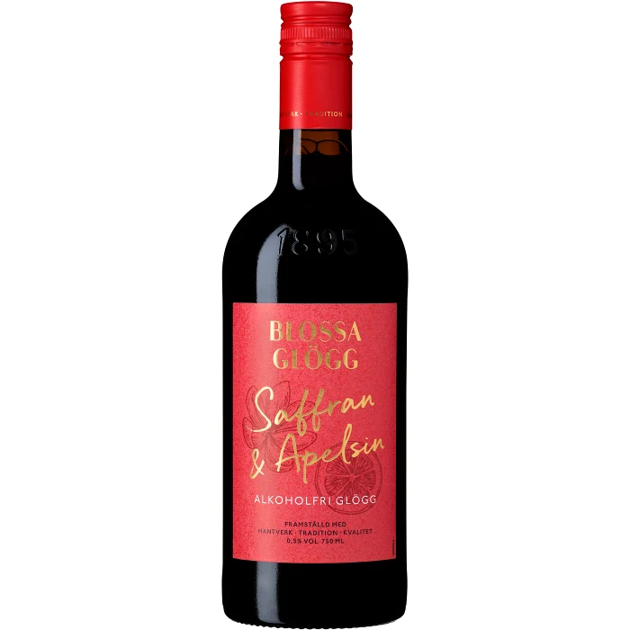 Glögg Alkoholfri Saffran Apelsin 0,5% 75cl Blossa