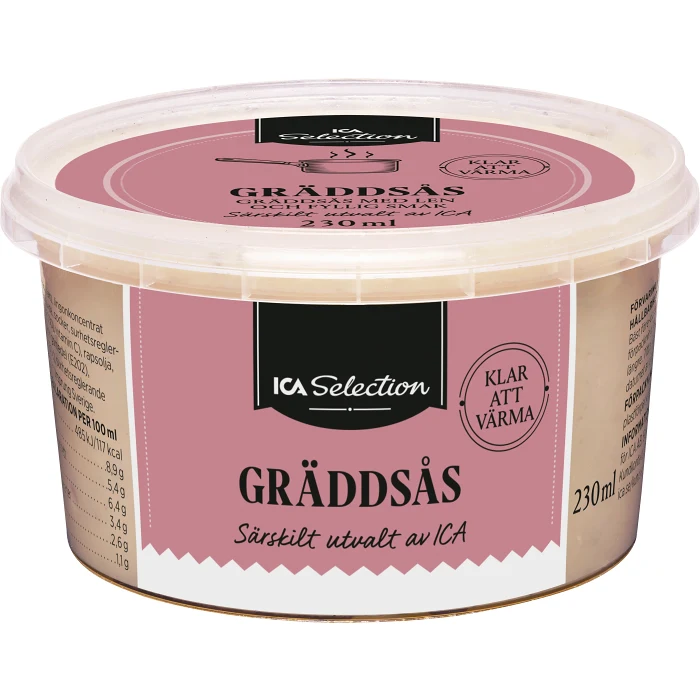 Gräddsås 230ml ICA Selection