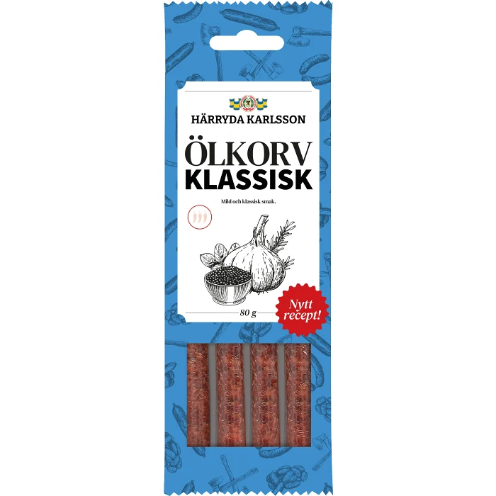 Ölkorv Klassisk 80g Härryda Karlsson