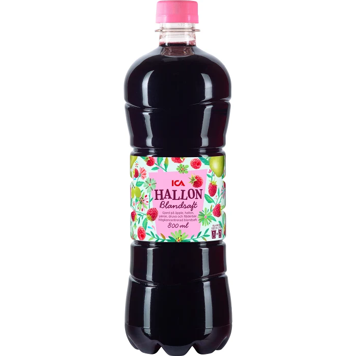 Blandsaft Hallon 80cl ICA