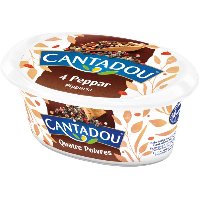 Färskost 4 Peppar 140g Cantadou