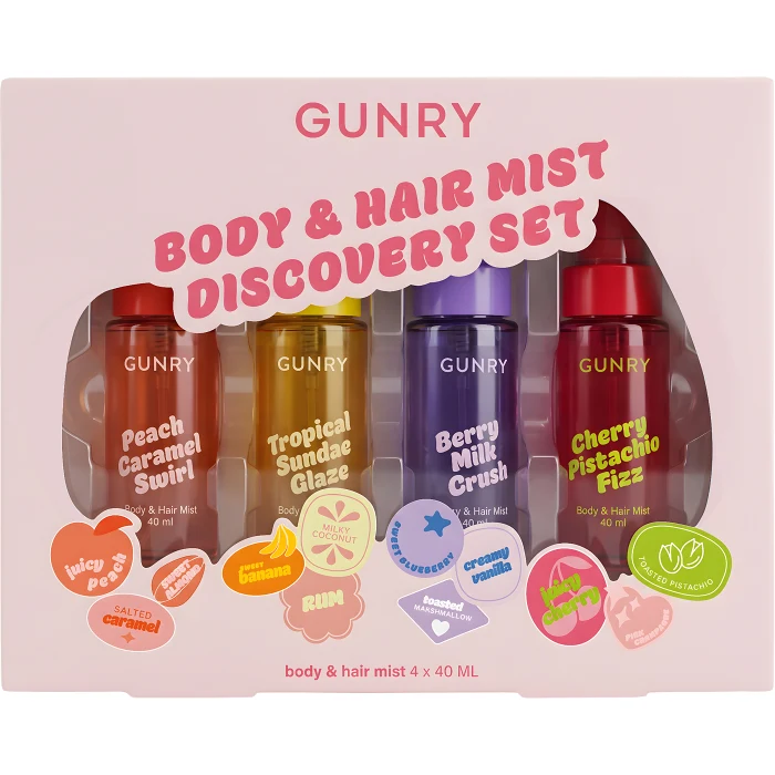 Presentförpackning Body & Hair Mist Set 160ml Gunry
