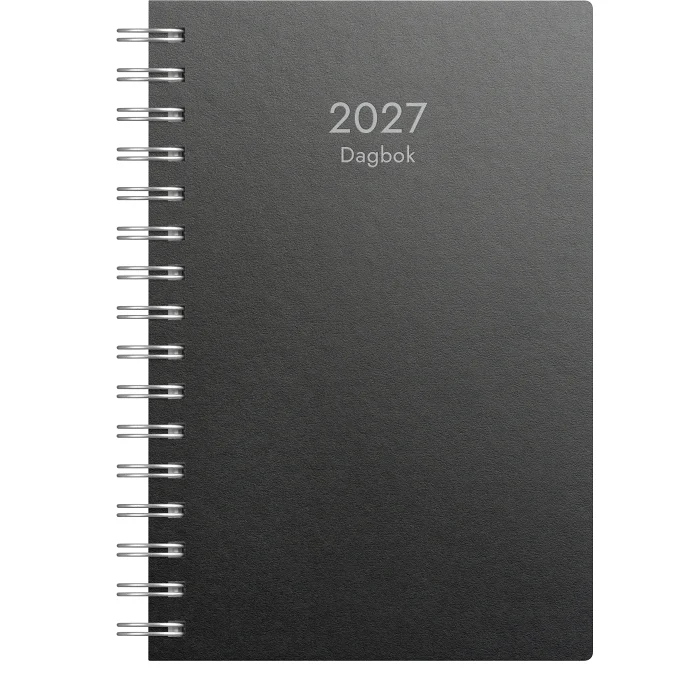 Kalender Dagbok svart ECO line