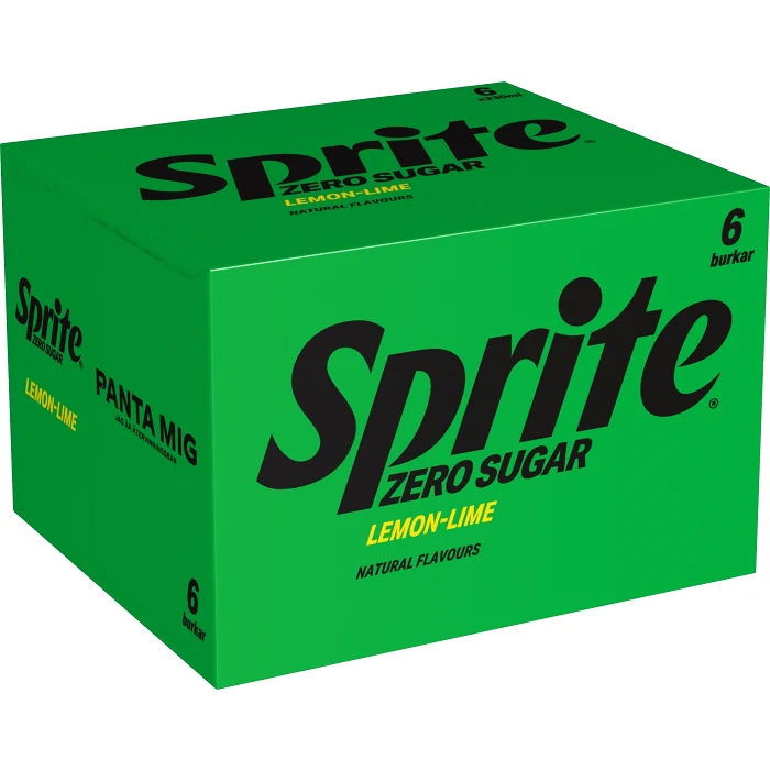 Kolsyrad läskedryck 6p Lemon-Lime 198 cl Sprite Zero