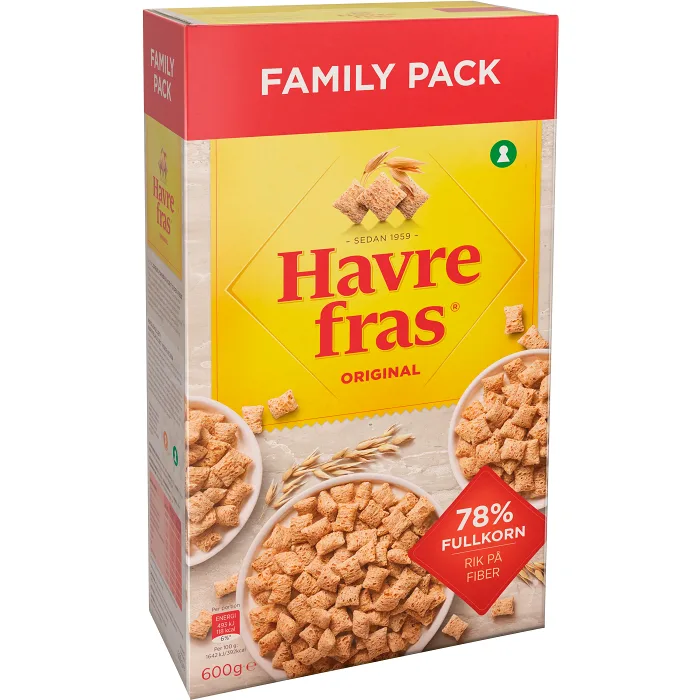 Havrekuddar Original 600g Havrefras