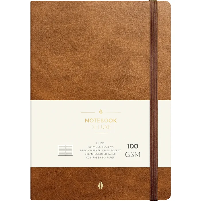 Anteckningsbok Deluxe A5 brun