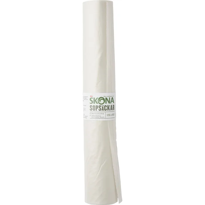 Sopsäck Transparent 125L 8-pack ICA Skona