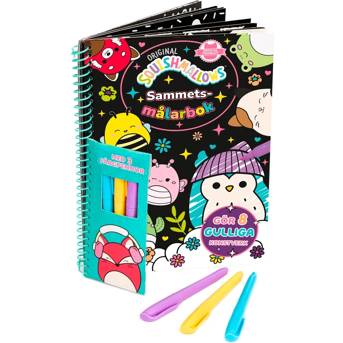 Squishmallows: Sammetsmålarbok