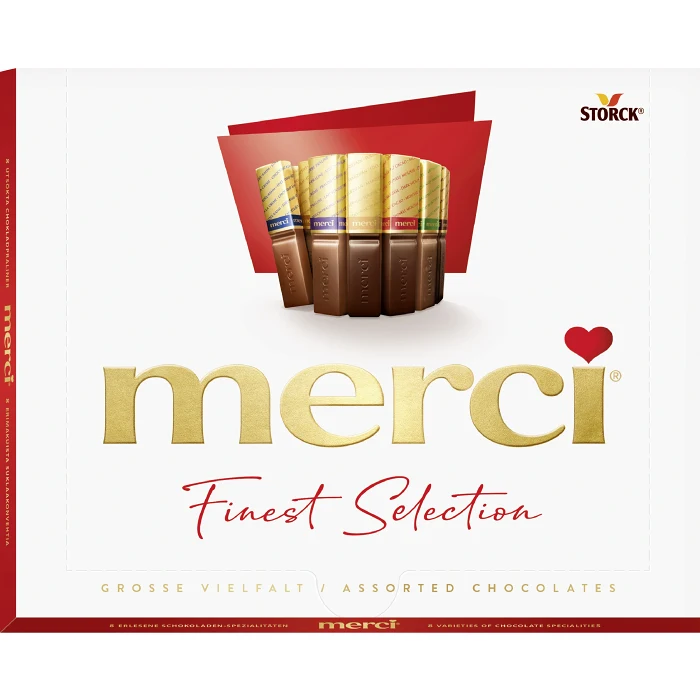 Chokladask Finest selection Röd 250g Merci