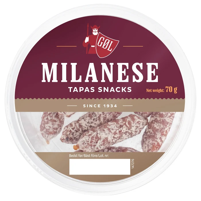 Tapas Milanese Snacks 70g Göl