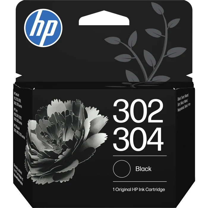 Bläck No 302/304 svart HP ink