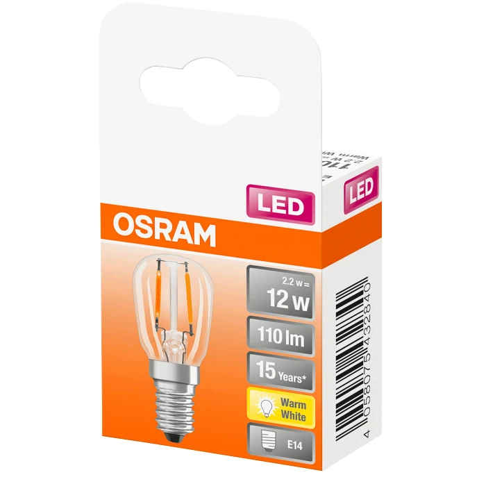 LED Päronlampa T26 E14 110lm(12W) Osram