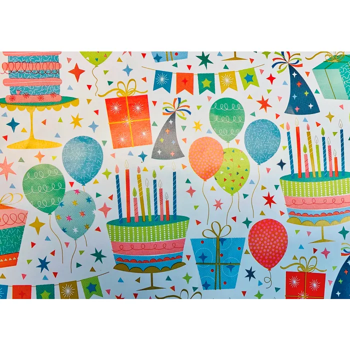 Presentpapper Tårta 0,54x5m