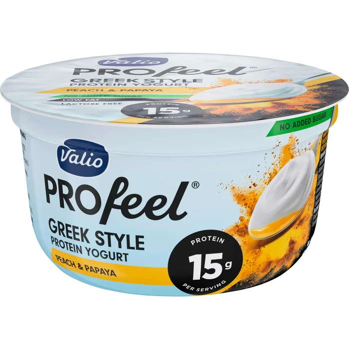 Proteinyoghurt Persika Papaya 1% Laktosfri 160g Valio