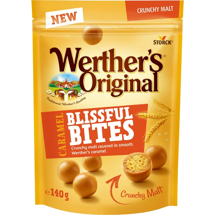 Godis Blissful Bites Crunchy Malt 140g Werthers original