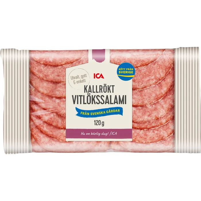 Vitlökssalami Kallrökt 120g ICA