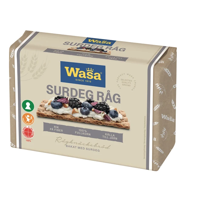 Knäckebröd Surdeg Råg 305g Wasa