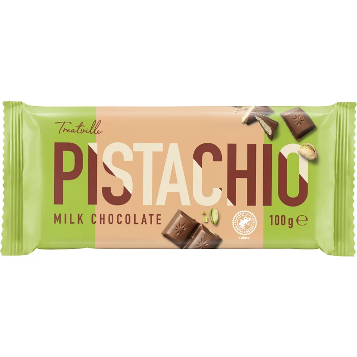 Chokladkaka Mjöl choklad Pistachio 100g Treatville