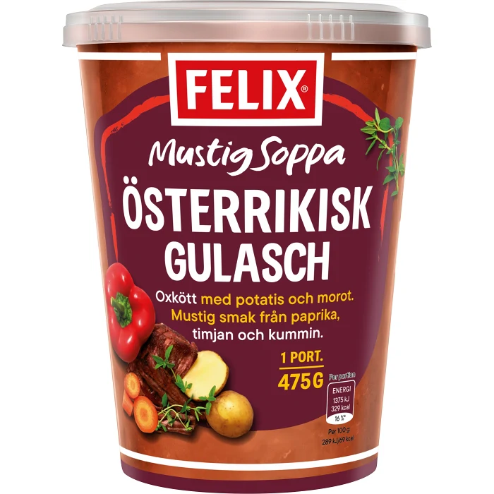Österikisk Gulaschsoppa 475g Felix