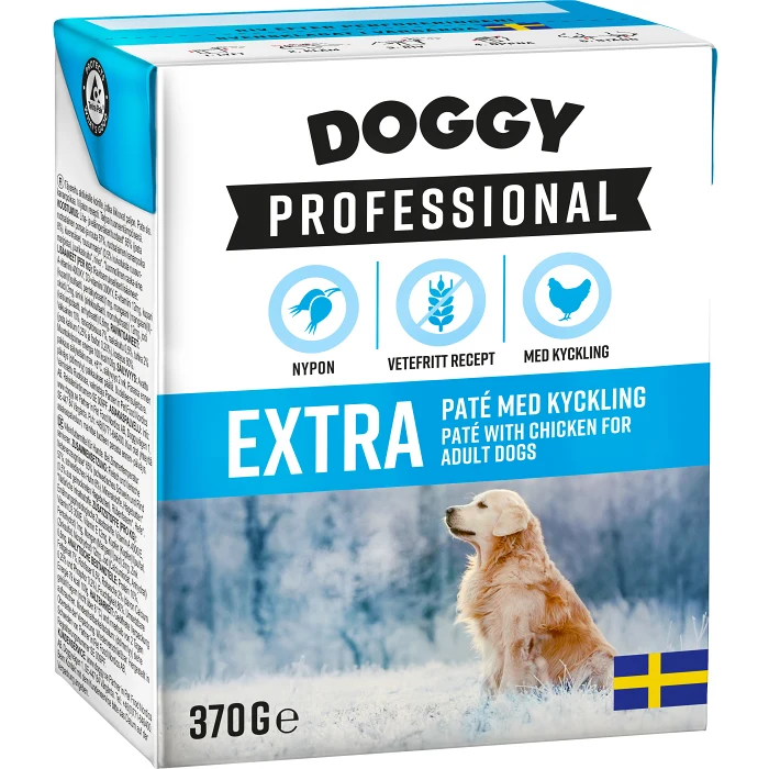 Hundmat Paté Kyckling 370g Doggy