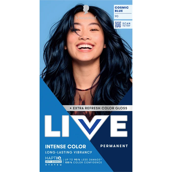 Hårfärg 90 Cosmic Blue 1-p Schwarzkopf Live