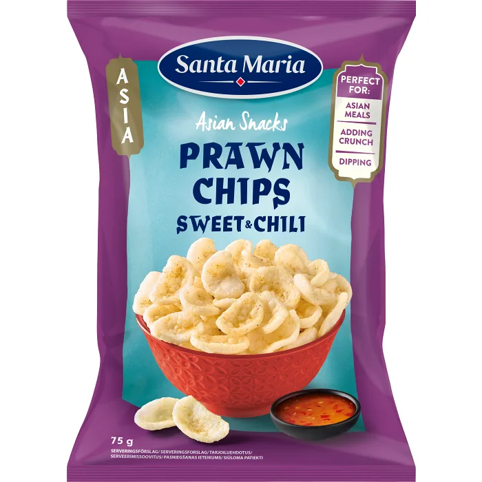 Prawn chips sweet chili 75g Santa Maria