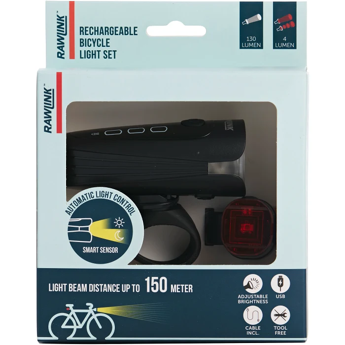 Cykellampa LED USB Rawlink