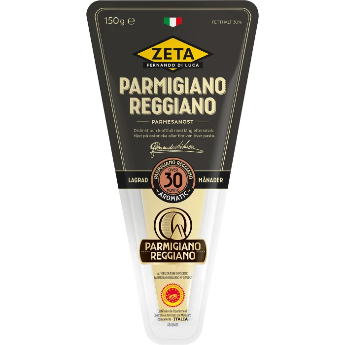 Parmesan Parmigiano Reggiano 30mån 150g Zeta