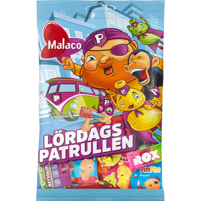 Godis Lördagspatrullen 155g Malaco