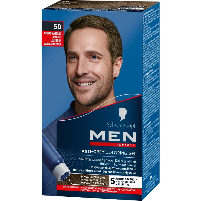 Hårfärg 50 Ljusbrun Men Perfect 1-p Schwartzkopf