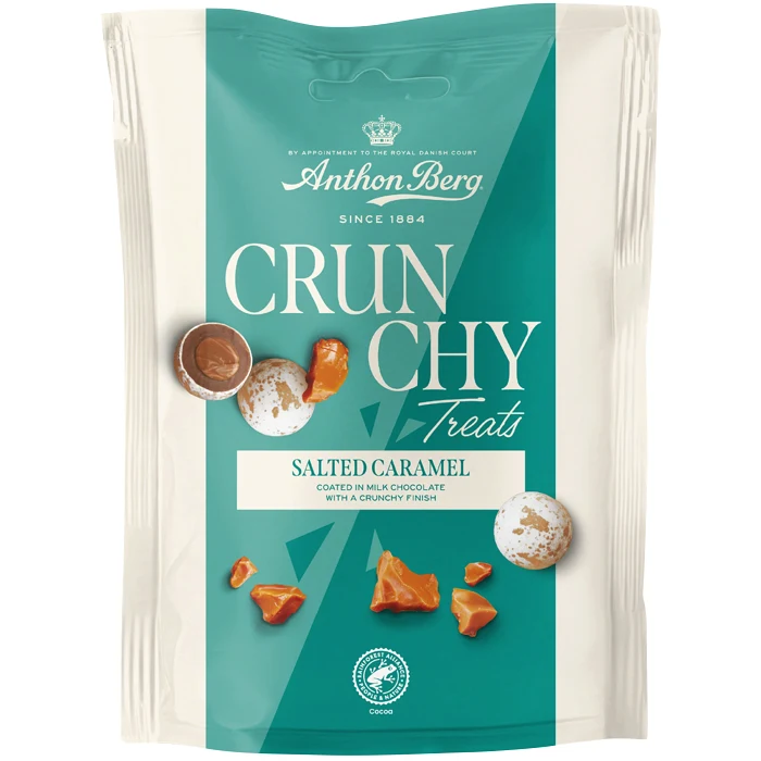 Chokladpåse Crunchy Treats Salted Caramel 120g Anthon Berg