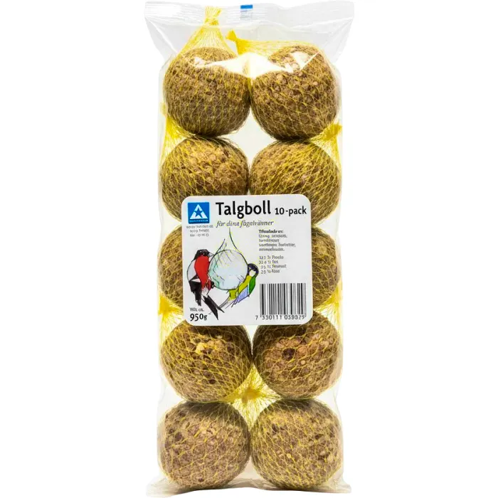 Foderblandning Vildfågel Talgboll 10-pack 950g Nordstar