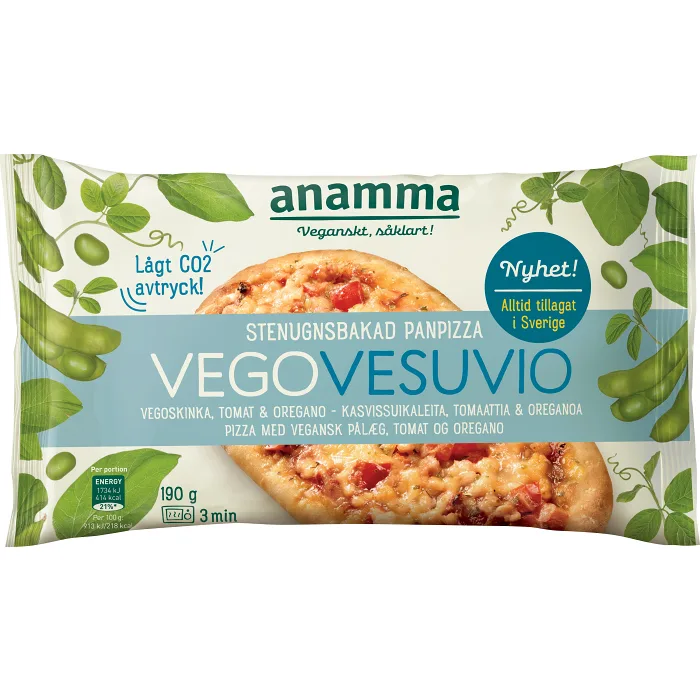 Pizza Vegovesuvio 190g Anamma