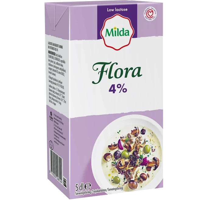 Gräddalternativ Mat Låglaktos 4% 500ml Flora