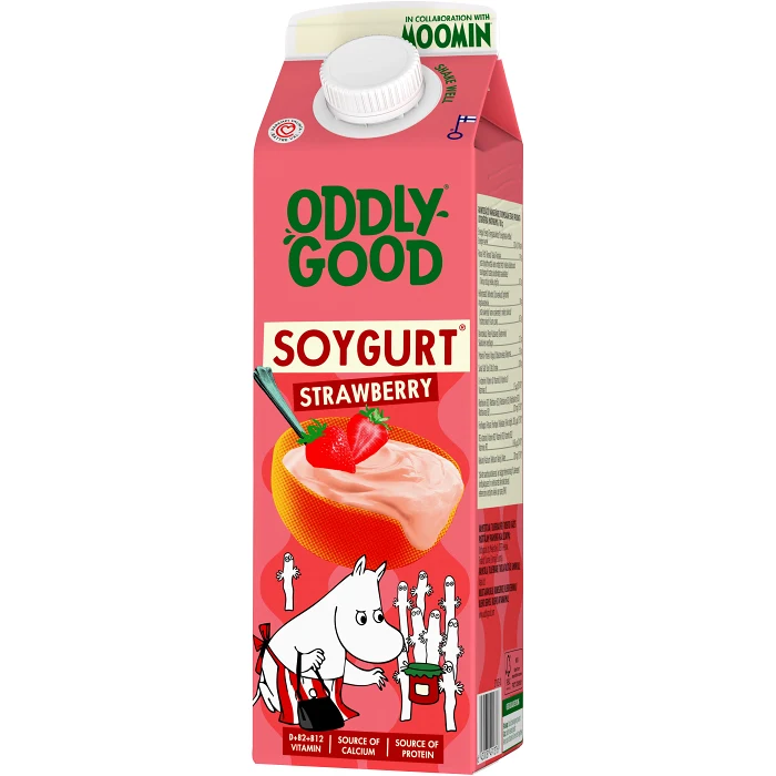 Havremellanmål Sojagurt Jordgubb 1000g Oddlygood®