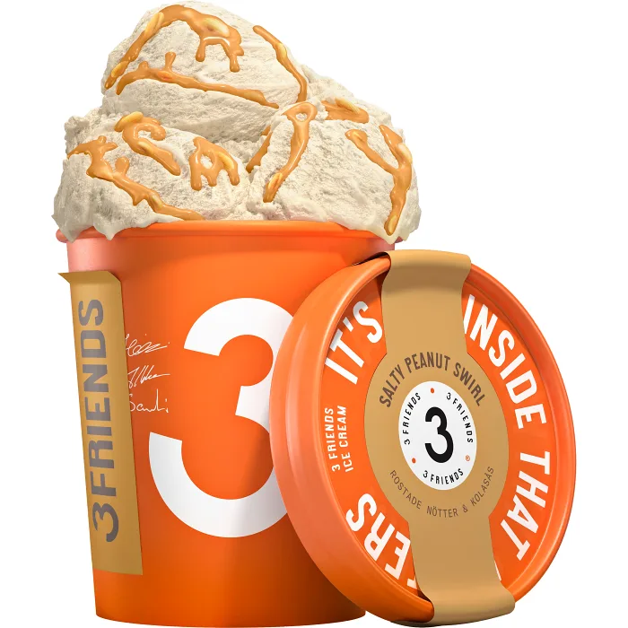 Glass Salty peanut swirl 450ml Tre Vänners Glass