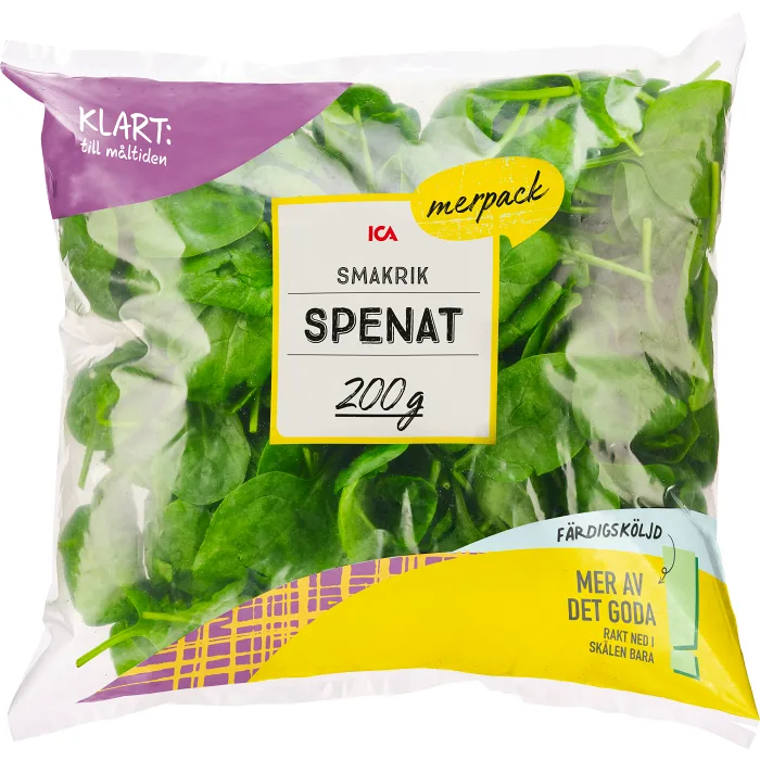 Spenat i storpack Sköljd 200g ICA
