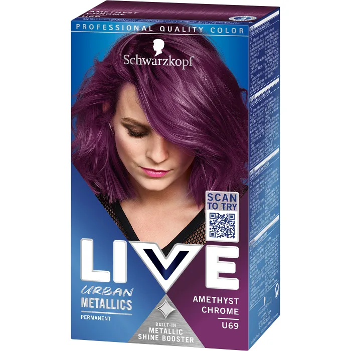 Hårfärg Live U69 Amethyst Chrome 1-p Live Ultra brights