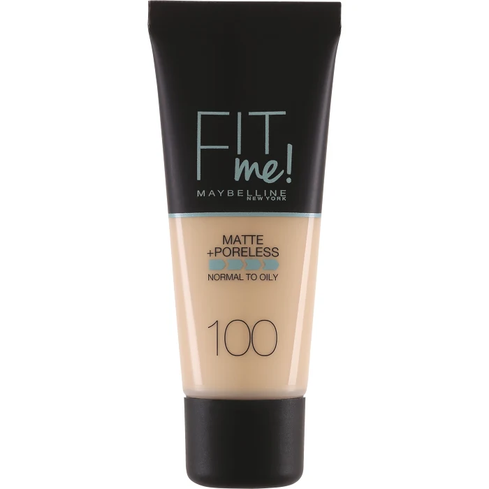 Foundation Fit Me Matte & Poreless Warm Ivory 100 30ml Maybelline