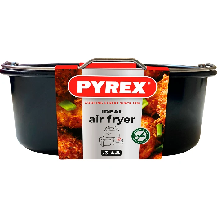Form i kolstål 22x21cm Pyrex